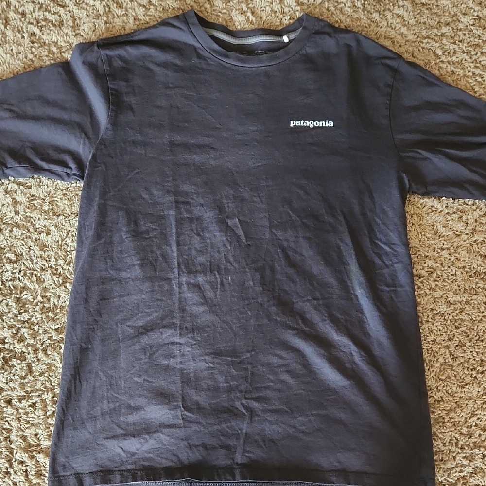 Patagonia Womans Gray Short Sleeve T-Shirt Size Small